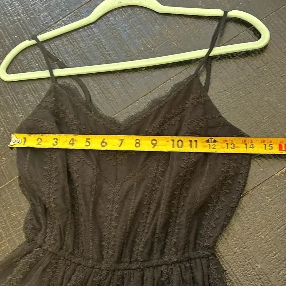 Abercrombie & Fitch Black Mini Lace Dress in Black size XS